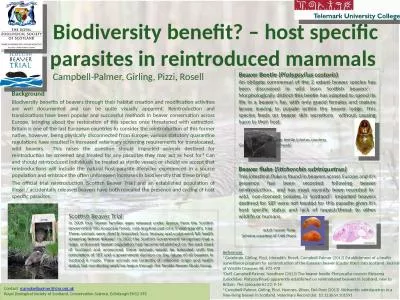 Biodiversity benefit? – host specific parasites in reintroduced mammals