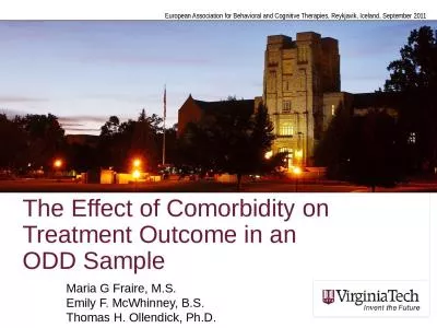 The Effect of Comorbidity on Treatment Outcome in an