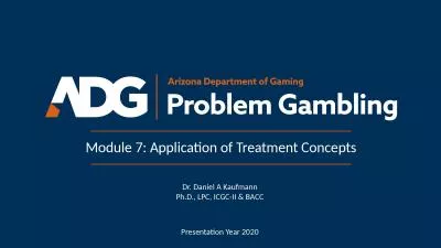 Module 7: Application of Treatment Concepts
