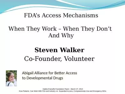 FDA’s Access Mechanisms