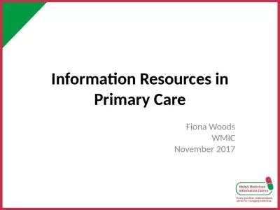 Information Resources in Primary Care