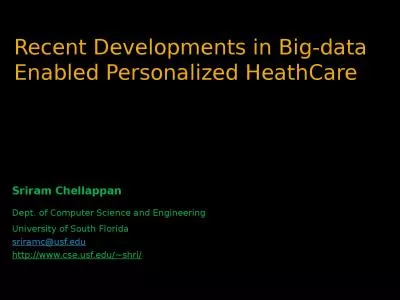 Recent Developments in Big-data Enabled Personalized
