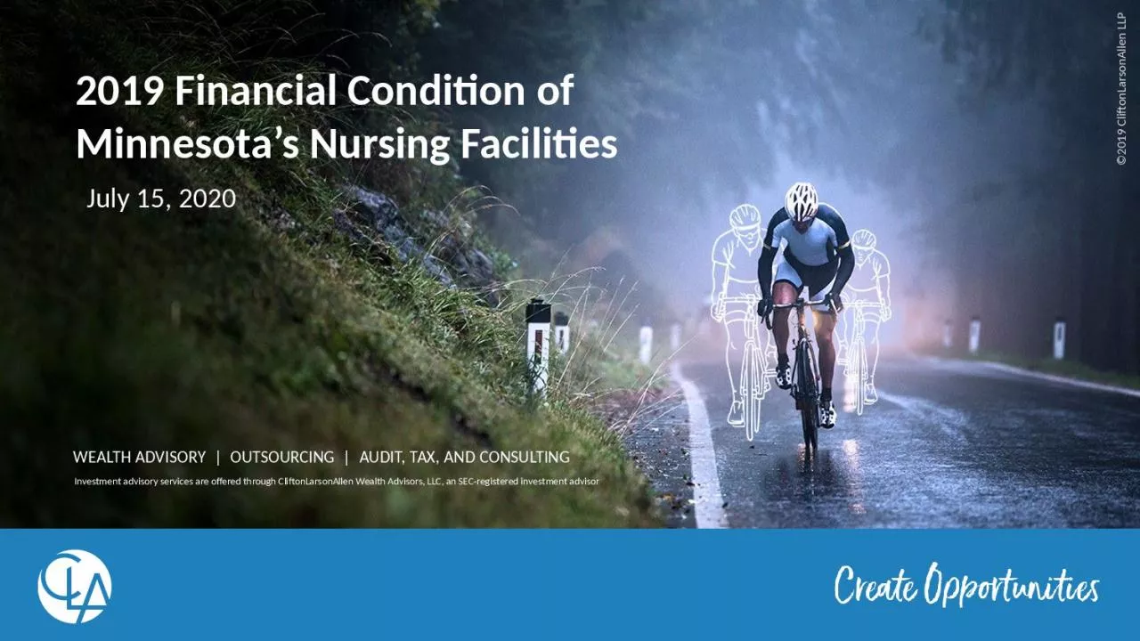 PPT-2019 Financial Condition of Minnesota’s Nursing Facilities