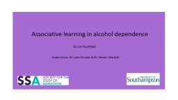 Associative learning in alcohol dependence