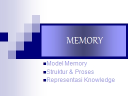 MEMORY Model Memory Struktur & Proses