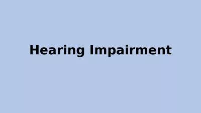 Hearing Impairment Definition