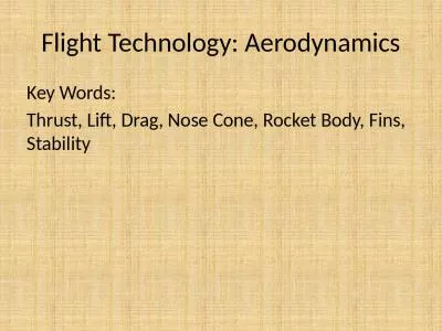 Flight Technology: Aerodynamics