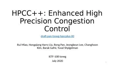 HPCC++: Enhanced High Precision Congestion Control
