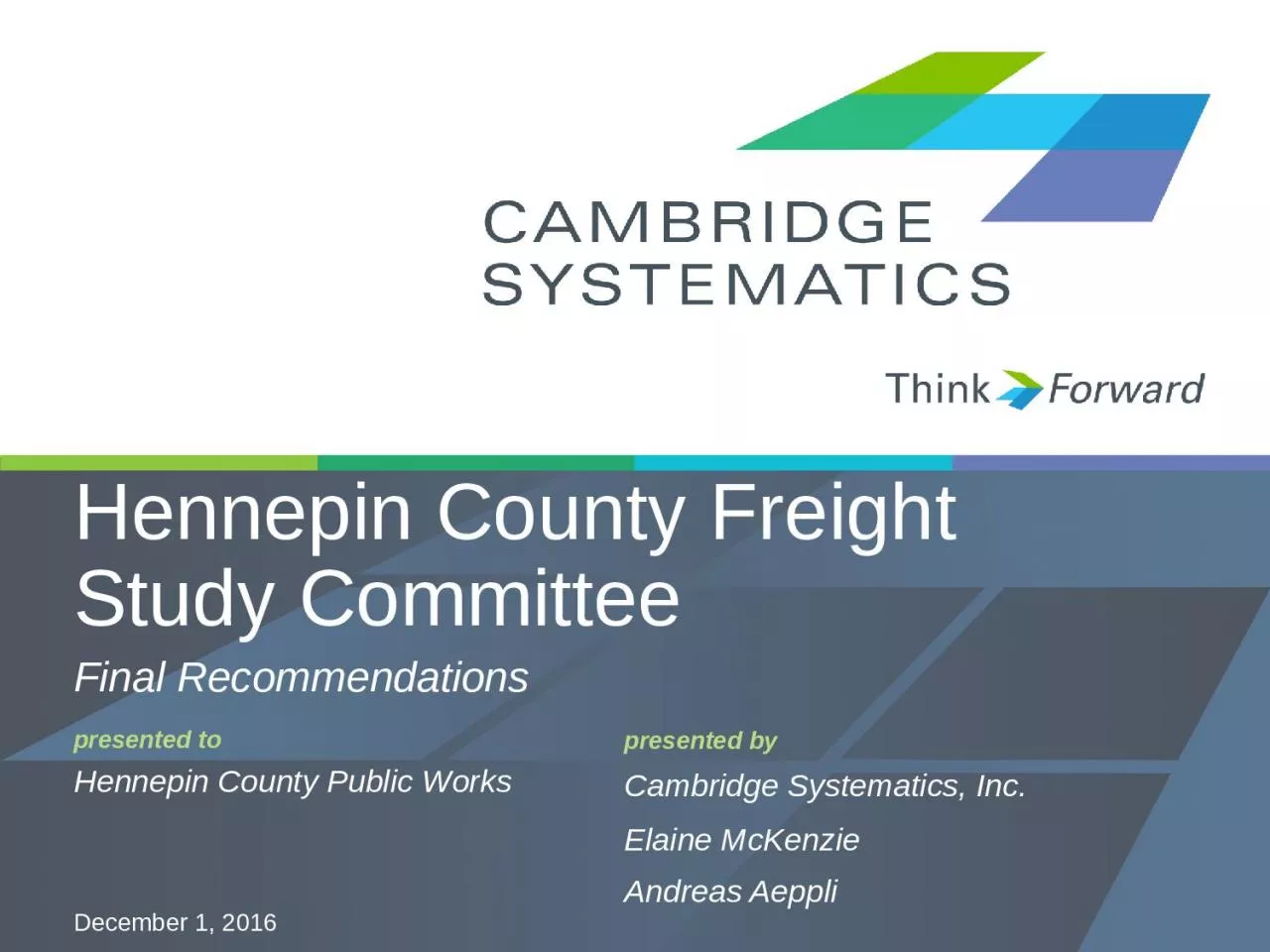 Hennepin County Freight Study Committee