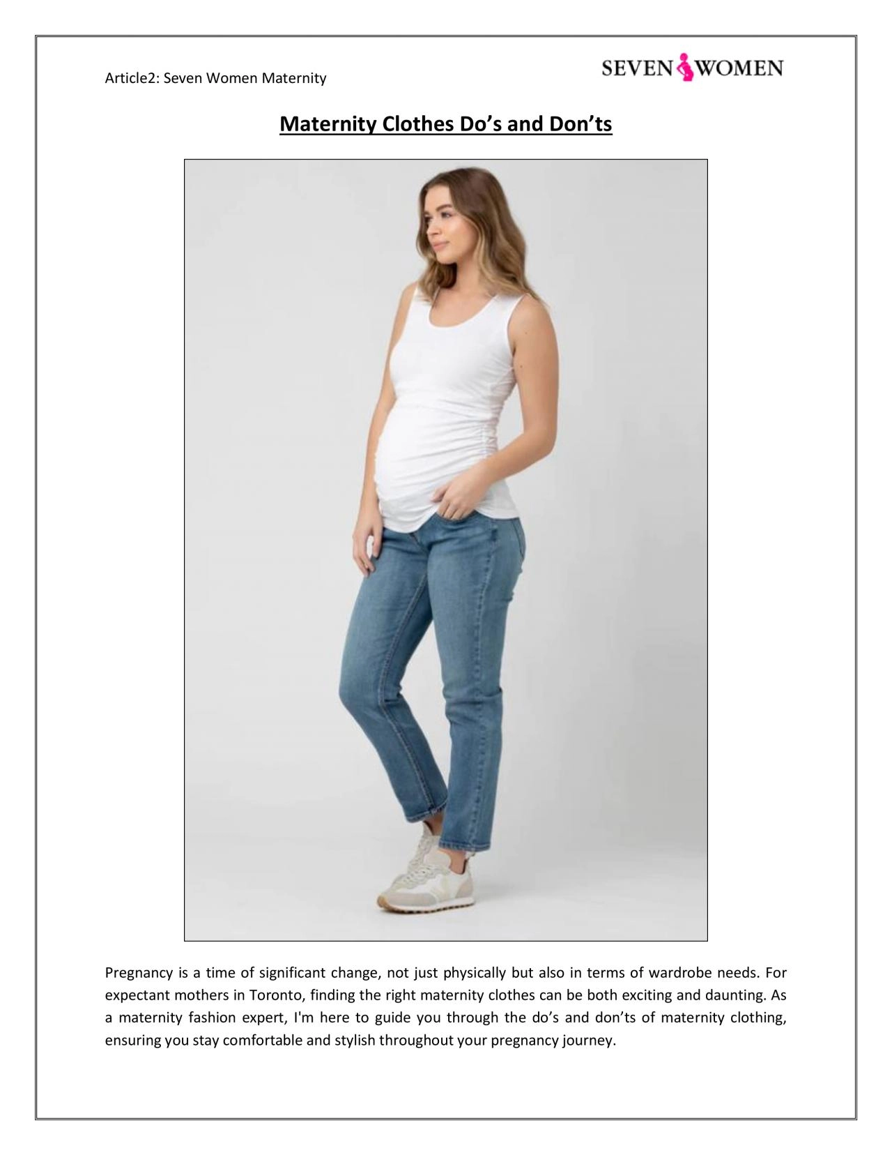 PDF-Maternity Clothes Dos and Donts