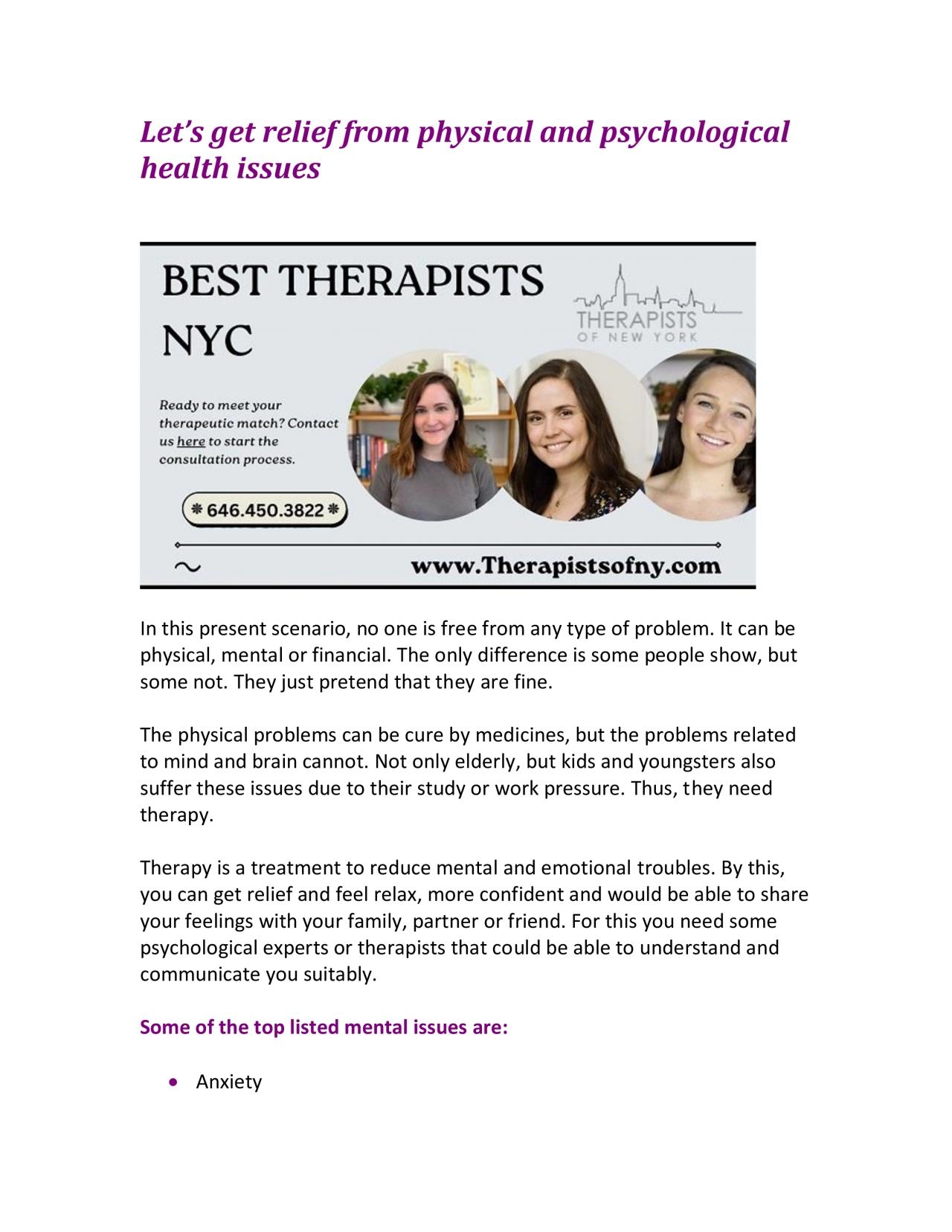 PDF-Let’s get relief from physical and psychological health issues