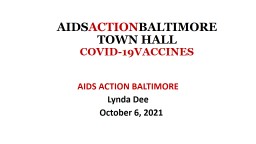 AIDS ACTION BALTIMORE TOWN HALL