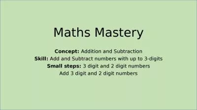 Maths  Mastery Concept: