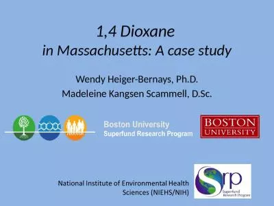 1,4  Dioxane   in Massachusetts: A case study