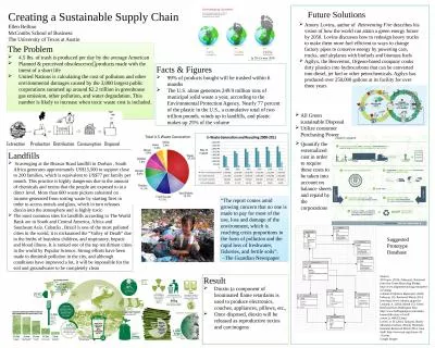 Creating a Sustainable Supply Chain