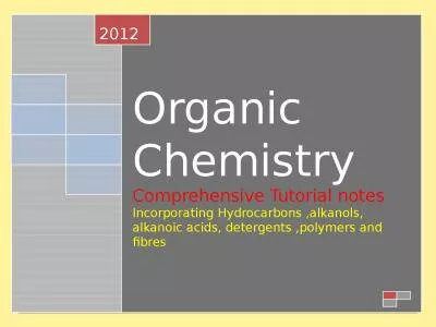 Organic Chemistry Comprehensive Tutorial notes