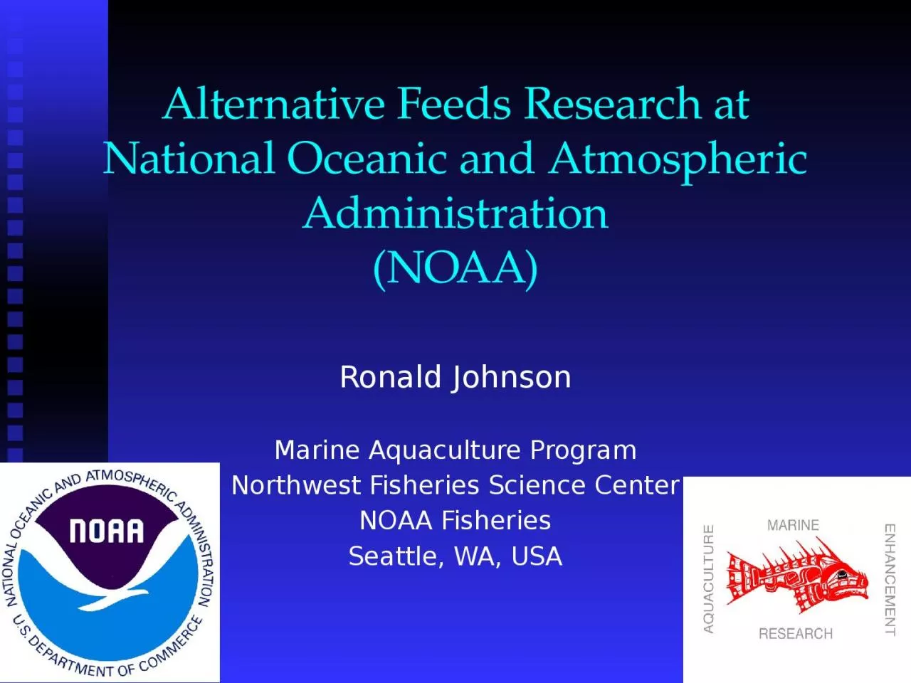 Alternative Feeds Research at National Oceanic and Atmospheric Administration