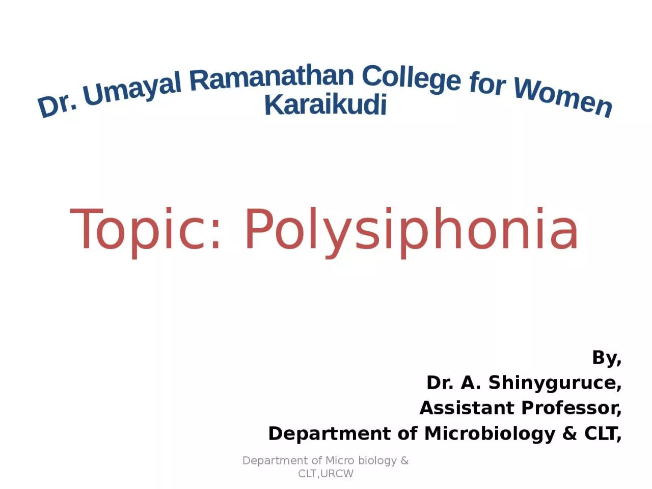 Topic: Polysiphonia By,