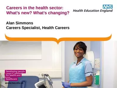 Careers in the health sector: