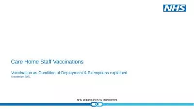 Care Home Staff Vaccinations