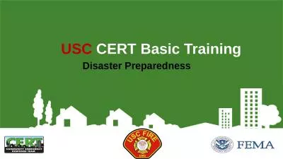 Disaster  Preparedness USC