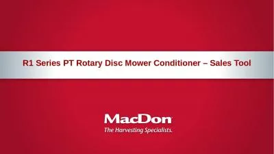R1 Series PT Rotary Disc Mower