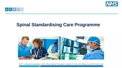Spinal Standardising Care Programme