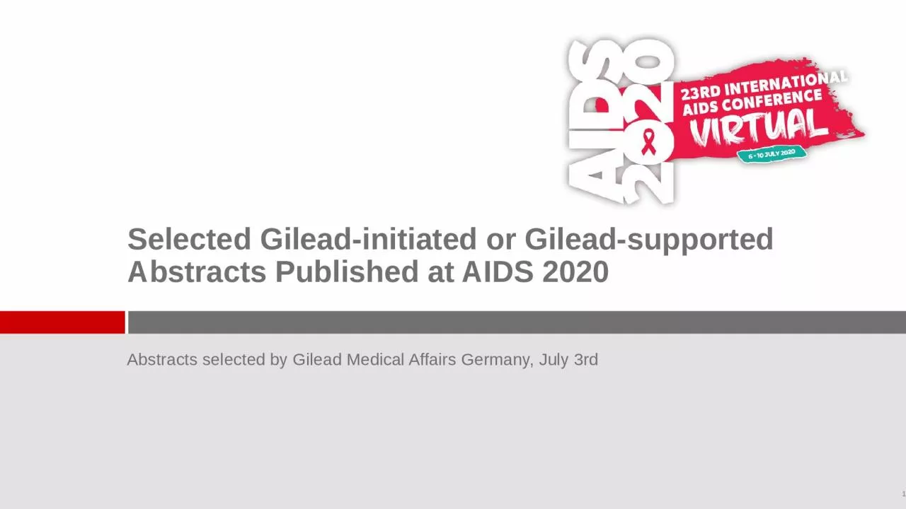 Selected Gilead- initiated