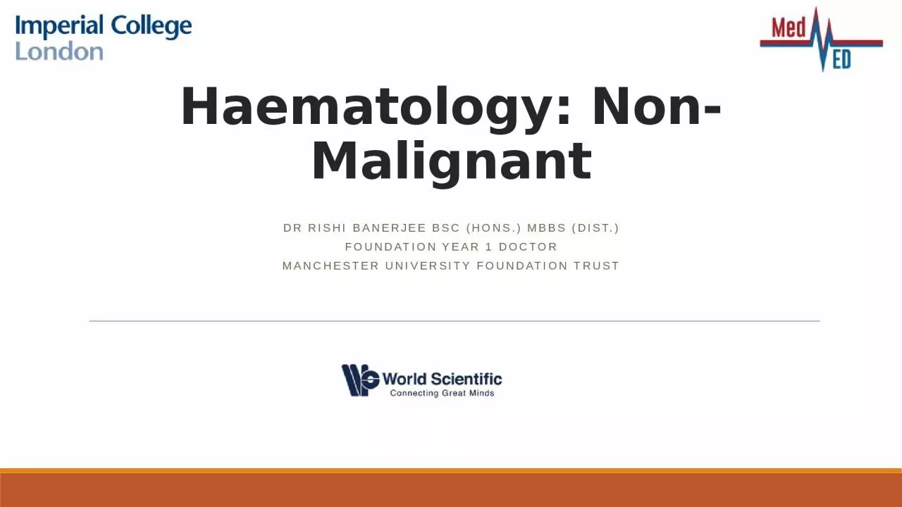 Haematology : Non-Malignant