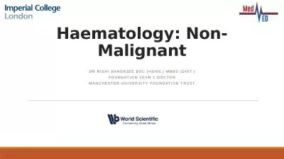 Haematology : Non-Malignant