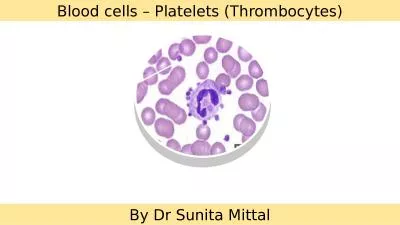 Blood cells – Platelets (Thrombocytes)