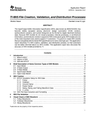 SZZA034 - September 2002TI IBIS File Creation, Validation, and Distrib