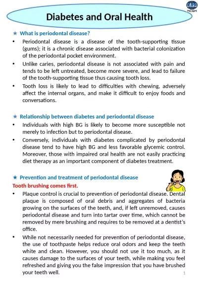 　　　　 ★  What is periodontal disease?