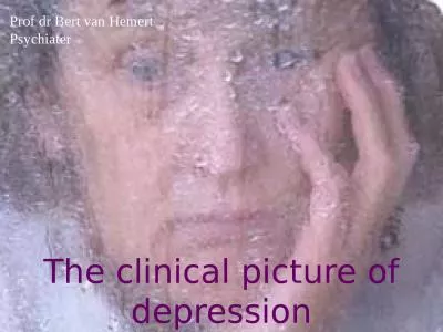 The clinical picture of depression