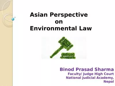 Asian Perspective  on   Environmental Law