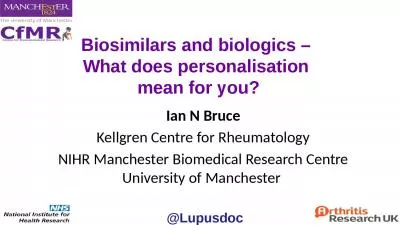 Biosimilars  and biologics –