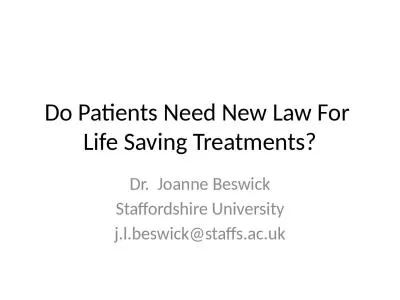 Do Patients Need New Law For  Life Saving Treatments?