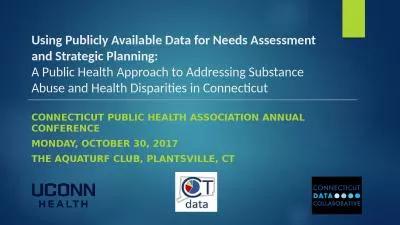 Using Publicly Available Data for Needs Assessment and Strategic Planning: