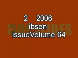 2    2006 ibsen issueVolume 64
