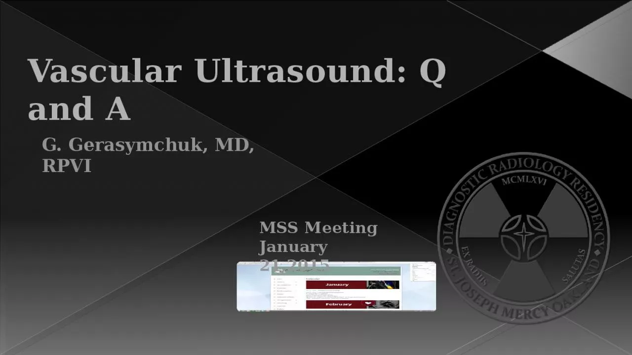 Vascular Ultrasound: Q and A