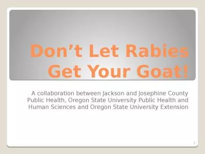Don’t Let Rabies Get Your Goat!