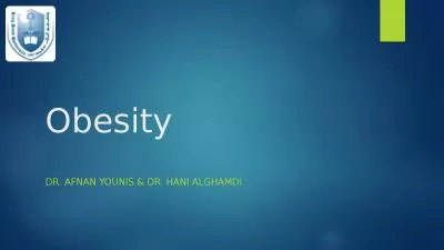 Obesity Dr.  Afnan   Younis