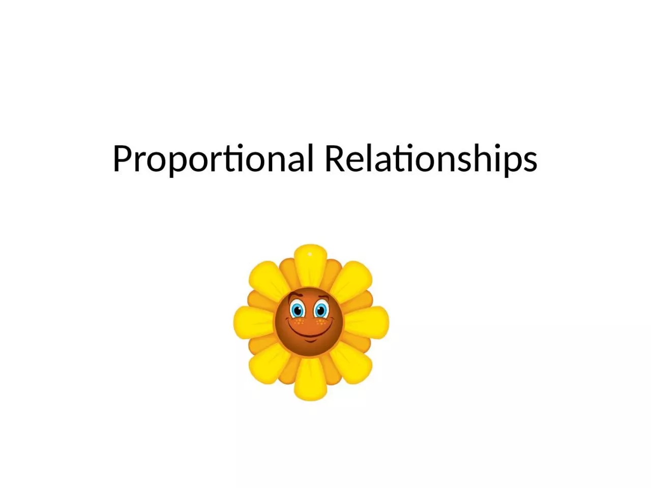 Proportional Relationships