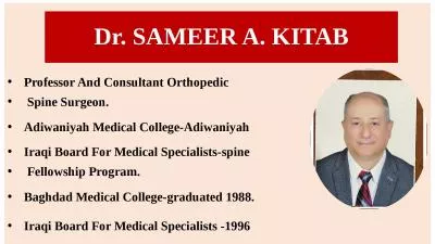 Professor And Consultant Orthopedic