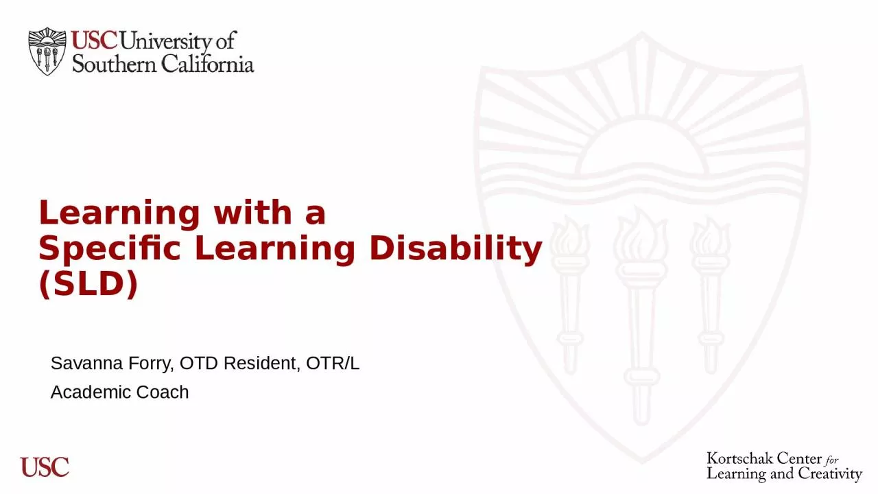 Learning with a Specific Learning Disability