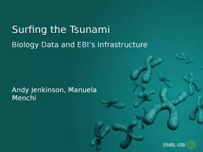 Biology Data and EBI’s Infrastructure