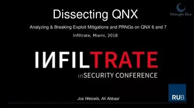 Dissecting QNX Analyzing & Breaking Exploit Mitigations and PRNGs on QNX 6 and 7