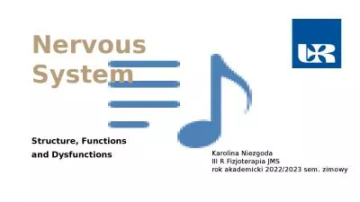 Nervous  System  Structure, Functions