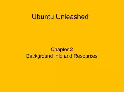 Ubuntu Unleashed Chapter 2