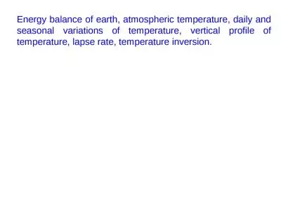 Energy balance of earth, atmospheric